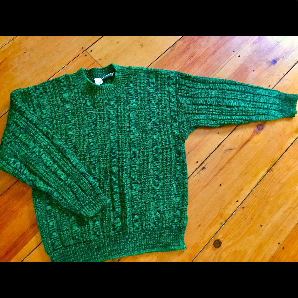 Kelly Green/Black Sweater
